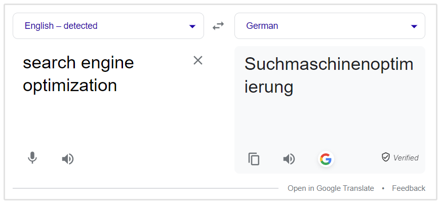 Niemieckie tłumaczenie SEO
